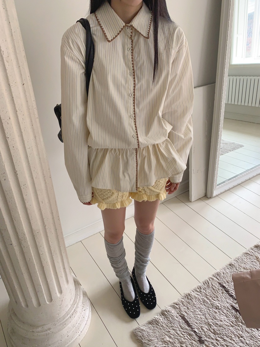 JKICHI韓國直郵實拍女士新品推薦休閑熱賣26春夏襯衫蕾絲衫JKICHI襯衫/蕾絲衫