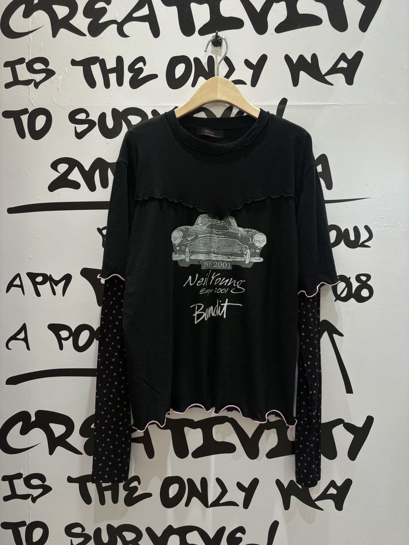 2ND K韓國直郵實拍女士新品熱賣時尚推薦人氣長袖T恤假兩件2ND K長袖T恤圖色2