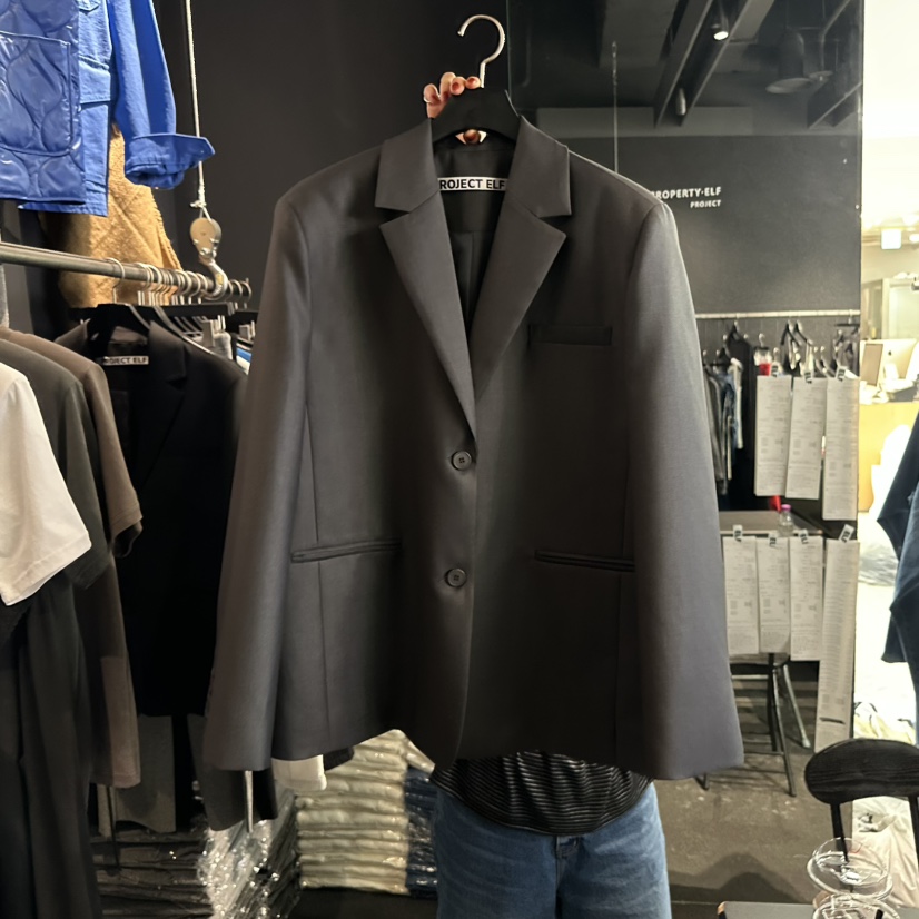 ELF-L韓國直郵實拍女裝新款推薦職業熱賣26春夏人氣夾克PROJECT ELF/ELF-L夾克圖色1墨色