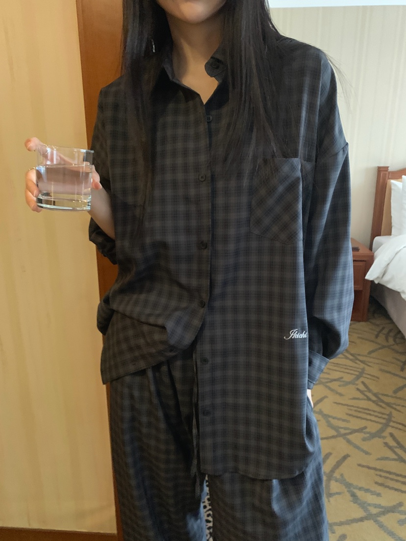 JKICHI韓國直郵女裝新品職業26春夏熱賣推薦襯衫蕾絲衫格紋JKICHI襯衫/蕾絲衫