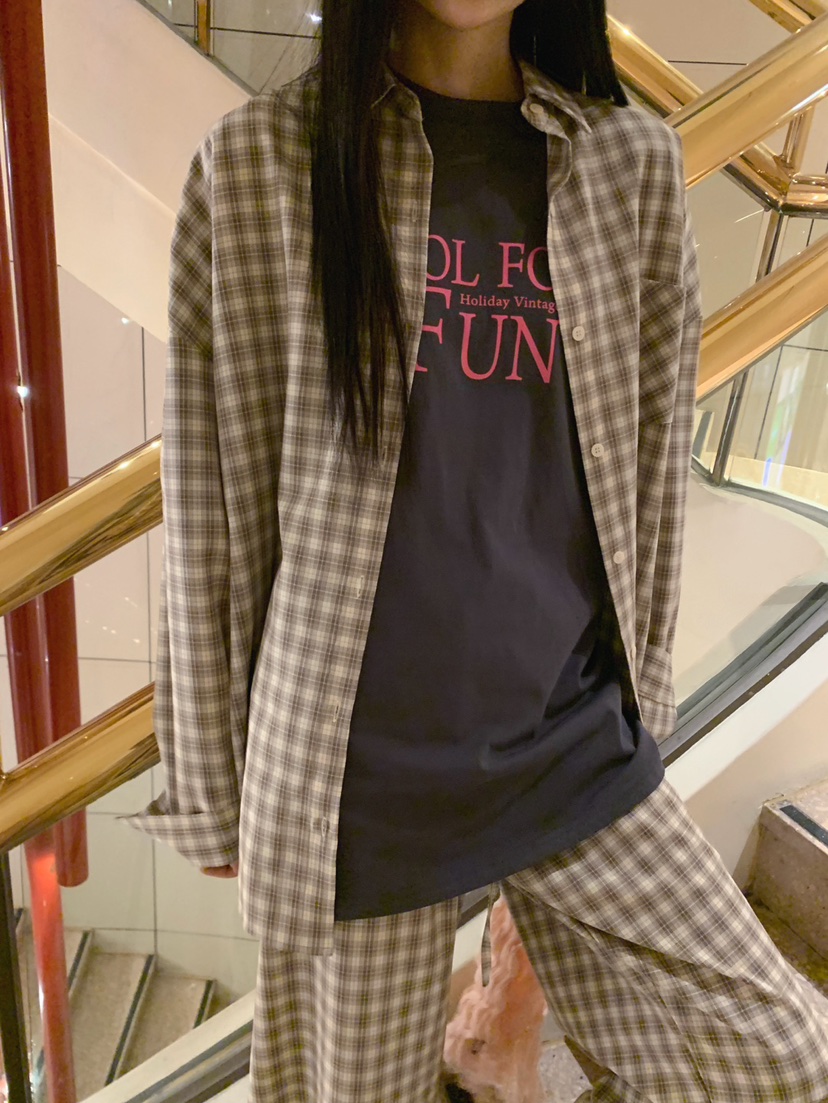 JKICHI韓國直郵女裝新品職業26春夏熱賣推薦襯衫蕾絲衫格紋JKICHI襯衫/蕾絲衫