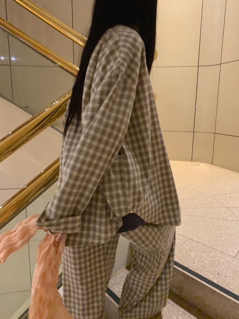 JKICHI韓國直郵女裝新品職業26春夏熱賣推薦襯衫蕾絲衫格紋JKICHI襯衫/蕾絲衫