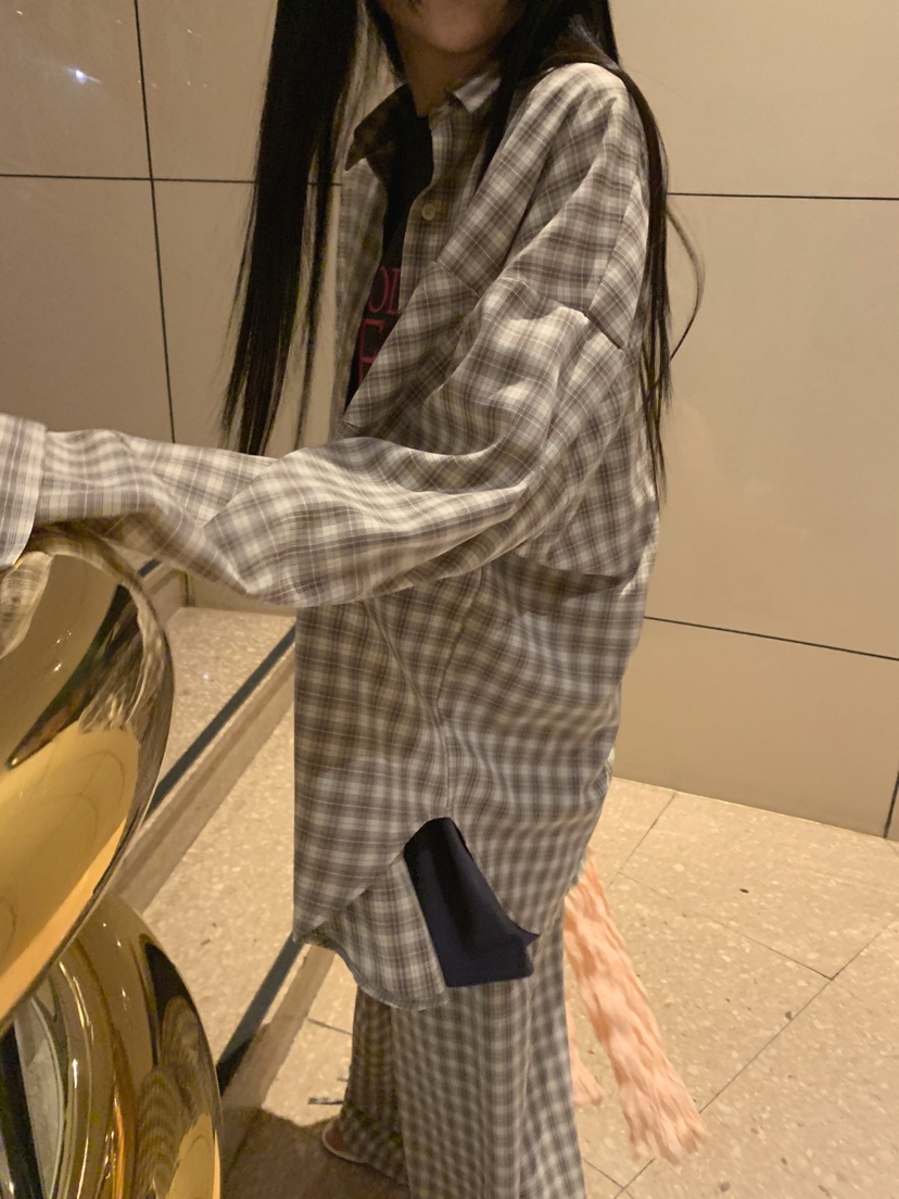 JKICHI韓國直郵女裝新品職業26春夏熱賣推薦襯衫蕾絲衫格紋JKICHI襯衫/蕾絲衫