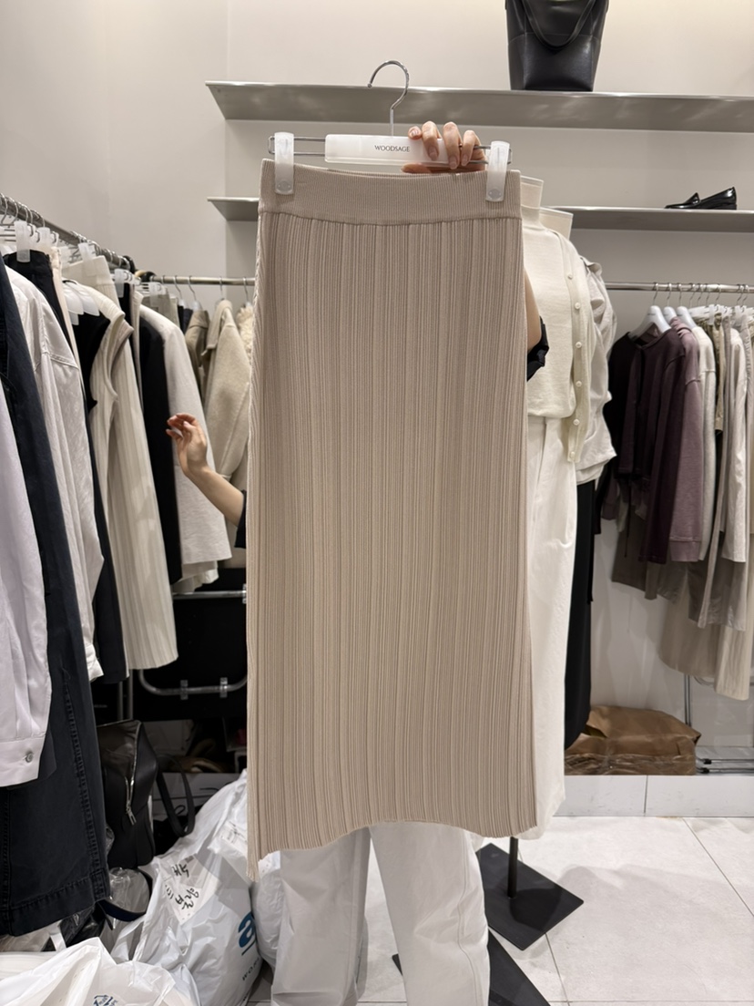 WOOD SAGE韓國代購女士新品人氣職業26春夏半身裙中短裙褶裥WOOD SAGE半身裙/中短裙圖色3