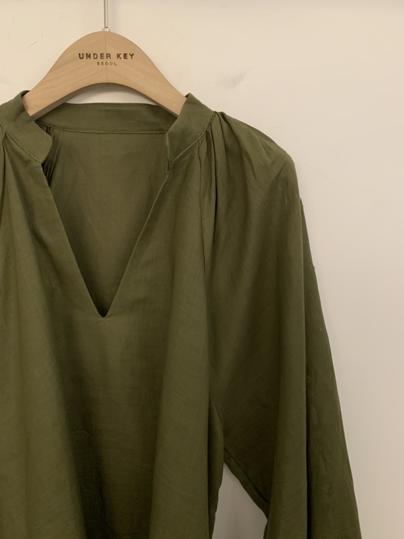 UNDER KEY韓國東大門代購女裝新款人氣襯衫蕾絲衫含腰帶UNDER KEY襯衫/蕾絲衫