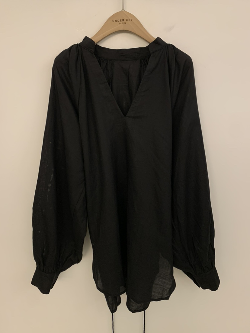 UNDER KEY韓國東大門代購女裝新款人氣襯衫蕾絲衫含腰帶UNDER KEY襯衫/蕾絲衫圖色4