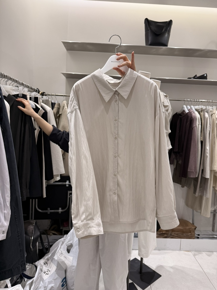 WOOD SAGE韓國直郵實拍女士新款休閑時尚熱賣襯衫蕾絲衫WOOD SAGE襯衫/蕾絲衫圖色2