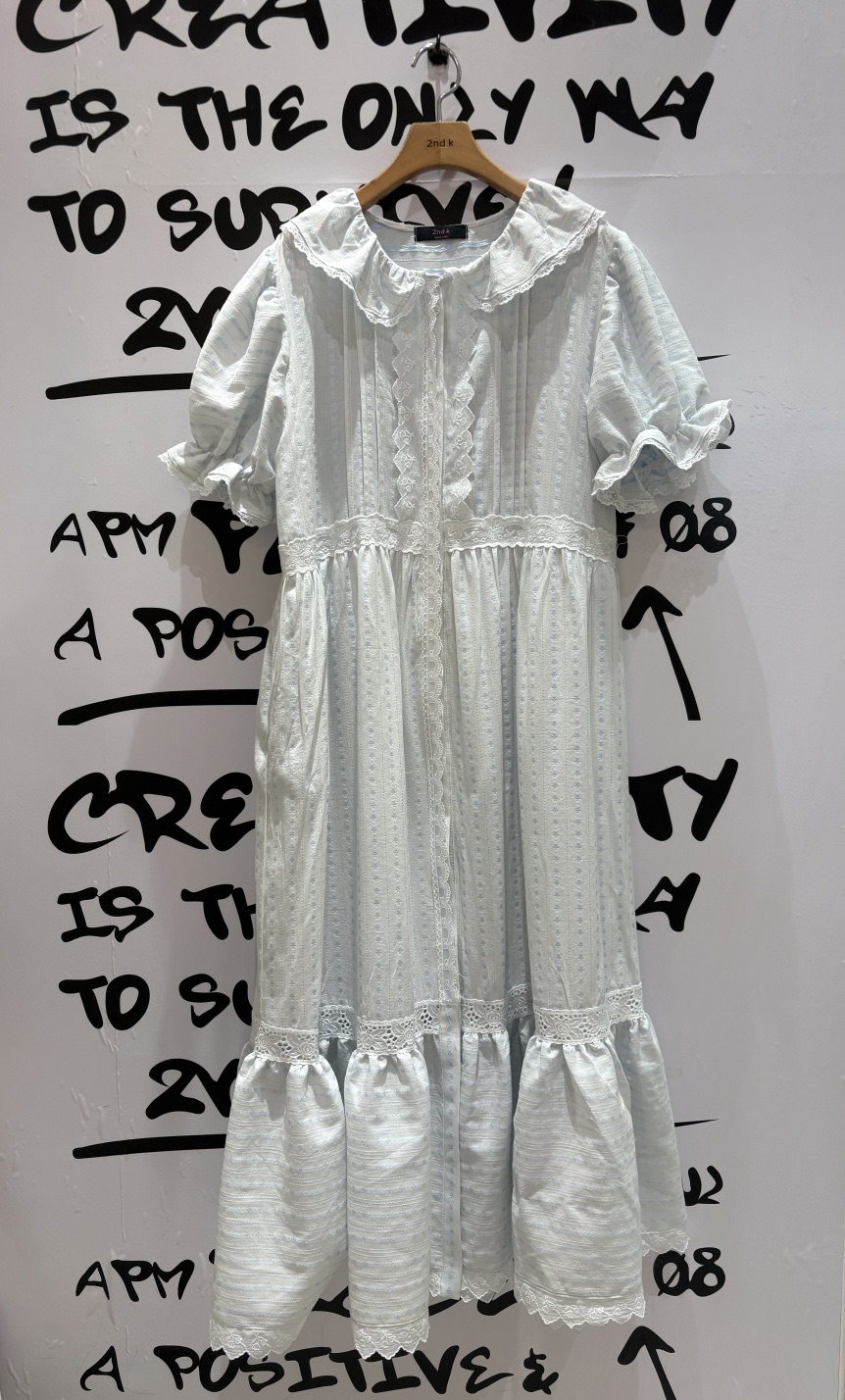 2ND K韓國代購女士新品推薦熱賣26春夏人氣職業連衣裙長款2ND K連衣裙圖色2淺藍色