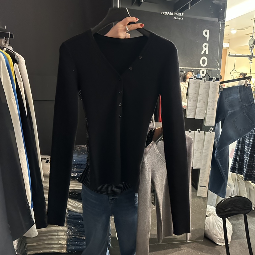 ELF-L韓國直郵實拍女裝新品職業26春夏人氣熱賣休閑長袖T恤PROJECT ELF/ELF-L長袖T恤圖色3