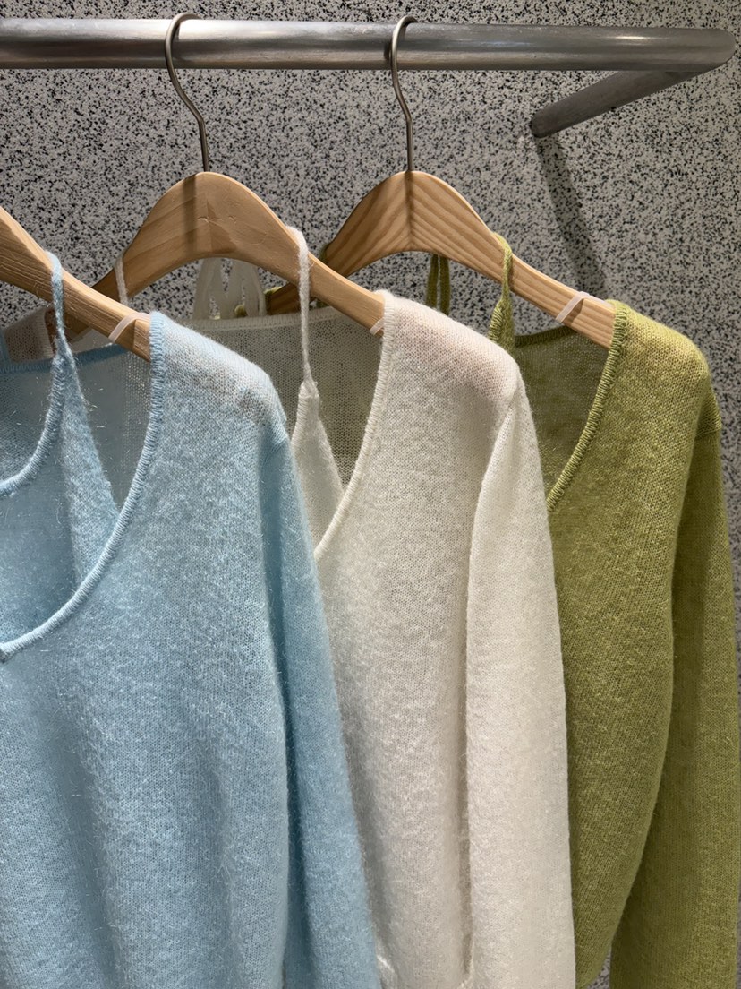 ADDICTED韓國直郵實拍女士新款推薦26春夏時尚針織衫假兩件ADDICTED針織衫