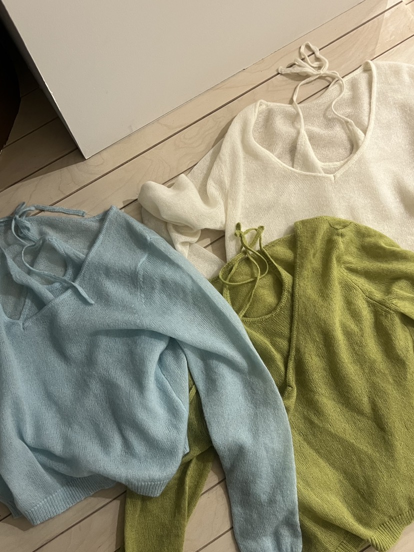 ADDICTED韓國直郵實拍女士新款推薦26春夏時尚針織衫假兩件ADDICTED針織衫