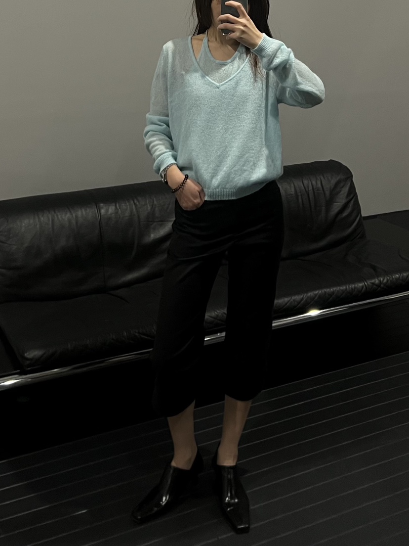 ADDICTED韓國直郵實拍女士新款推薦26春夏時尚針織衫假兩件ADDICTED針織衫