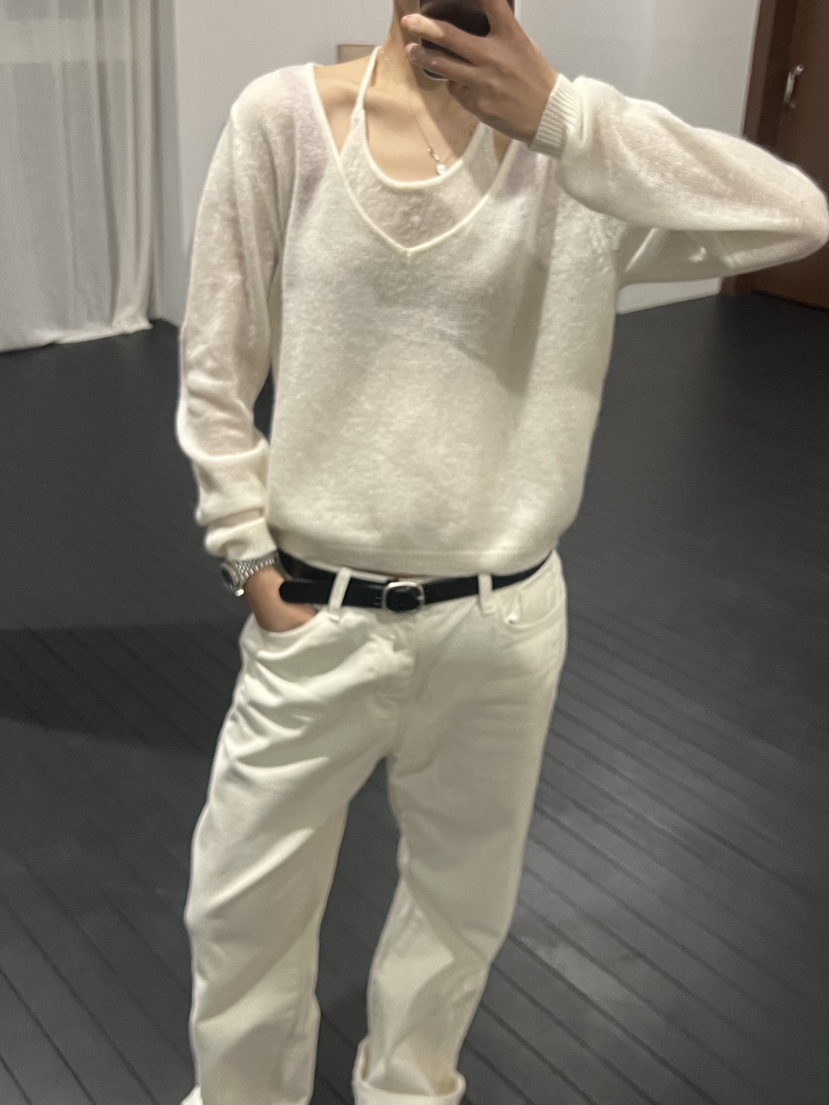 ADDICTED韓國直郵實拍女士新款推薦26春夏時尚針織衫假兩件ADDICTED針織衫