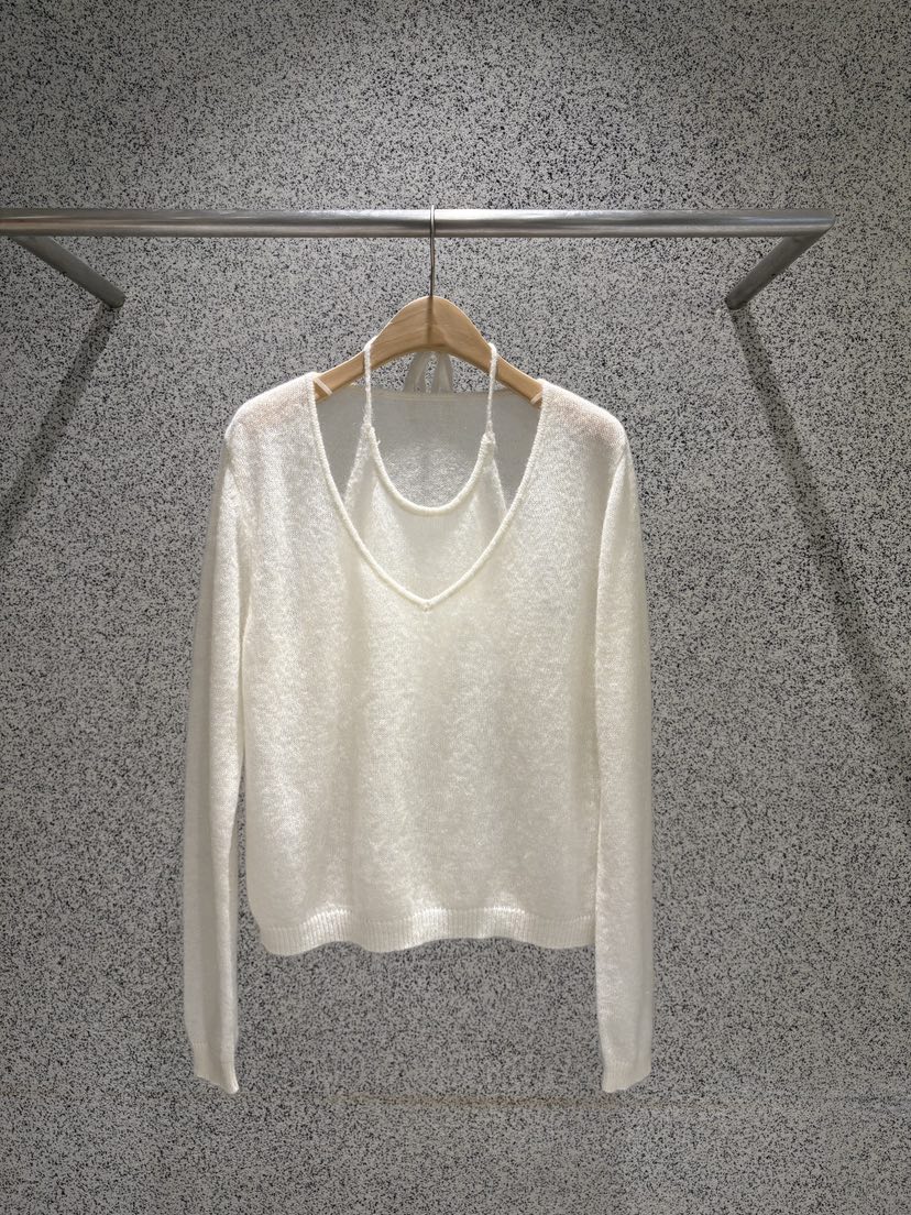 ADDICTED韓國直郵實拍女士新款推薦26春夏時尚針織衫假兩件ADDICTED針織衫圖色1