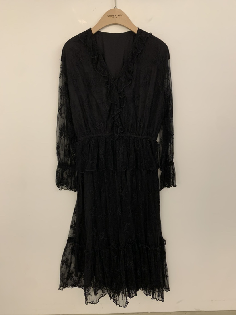 UNDER KEY韓國東大門代購女裝新品職業休閑時尚推薦連衣裙UNDER KEY連衣裙圖色3黑色