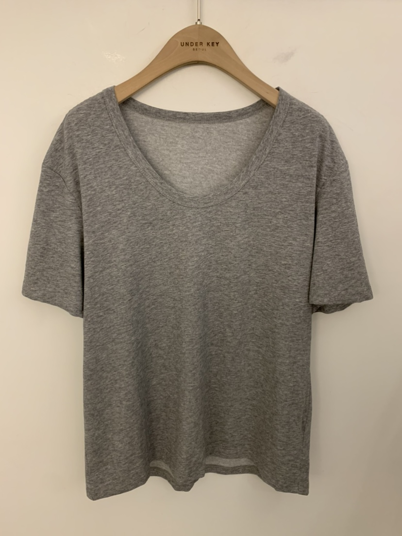 UNDER KEY韓國直郵實拍女士新款職業休閑時尚T恤亞麻圓領UNDER KEYT恤圖色3