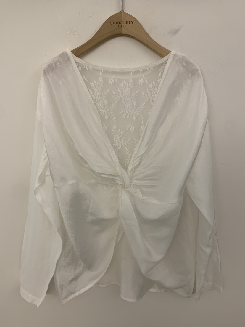 UNDER KEY韓國直郵實拍女裝新款時尚熱賣休閑襯衫蕾絲衫UNDER KEY襯衫/蕾絲衫圖色1