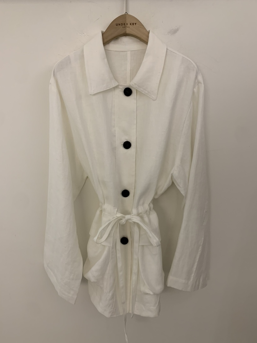 UNDER KEY韓國東大門直郵女士新品26春夏熱賣夾克亞麻布UNDER KEY夾克圖色2