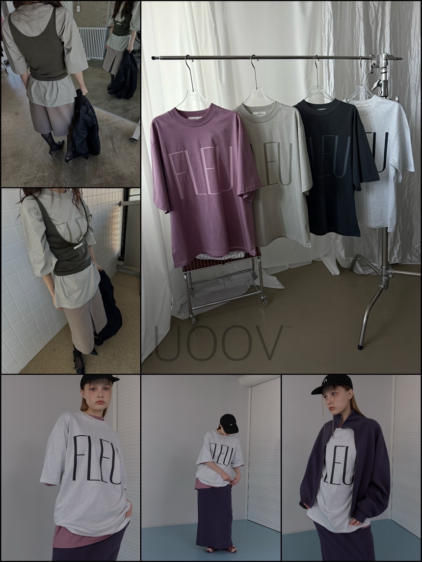 UOOV韓國直郵女裝新品時尚熱賣人氣職業休閑26春夏推薦T恤UOOVT恤