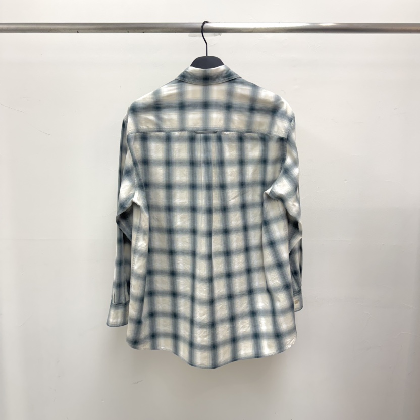 RIVER韓國代購女士新品休閑26春夏職業推薦襯衫蕾絲衫格紋WATER/RIVER襯衫/蕾絲衫