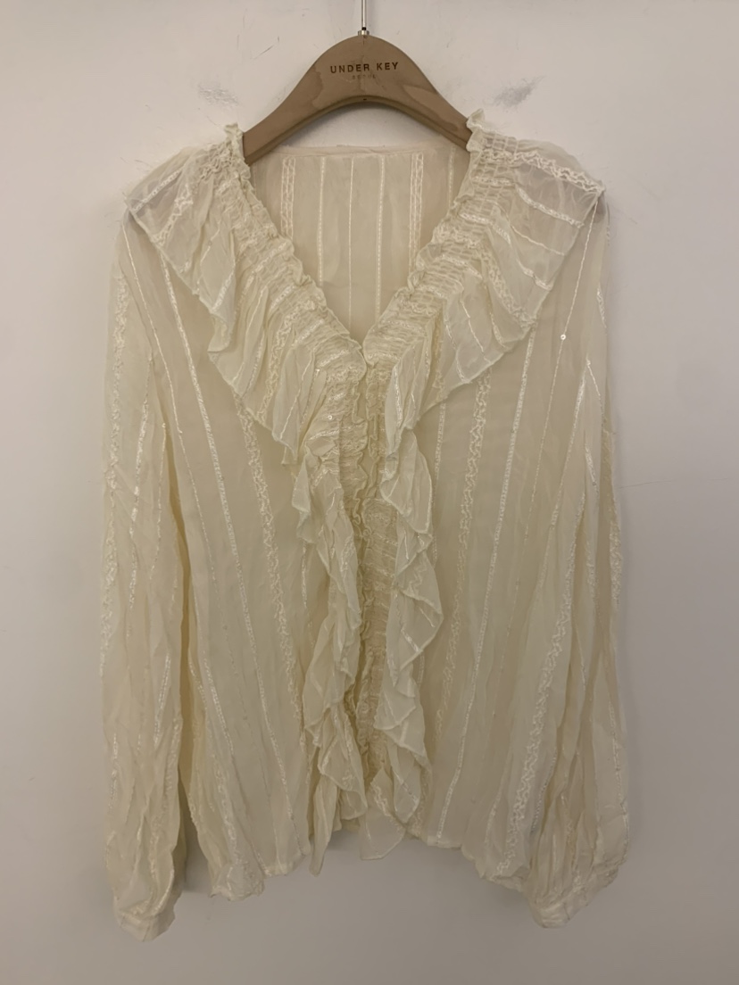 UNDER KEY韓國代購女士新款休閑時尚職業推薦襯衫蕾絲衫UNDER KEY襯衫/蕾絲衫圖色1