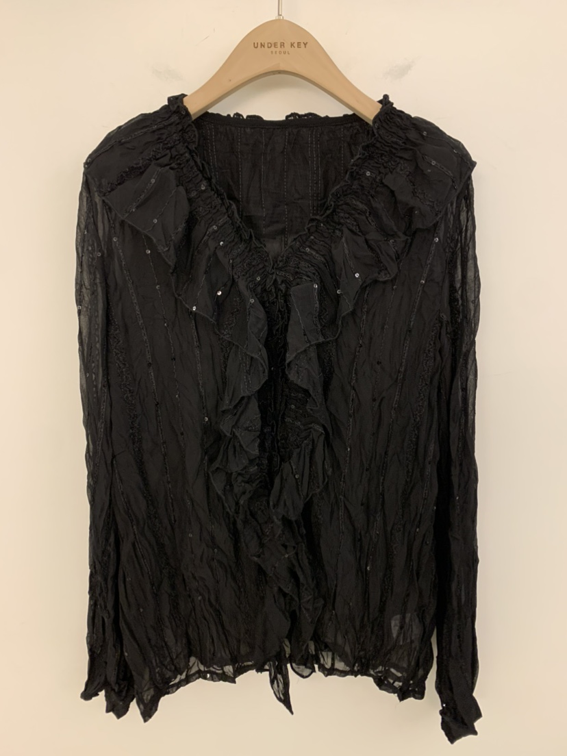 UNDER KEY韓國代購女士新款休閑時尚職業推薦襯衫蕾絲衫UNDER KEY襯衫/蕾絲衫圖色3