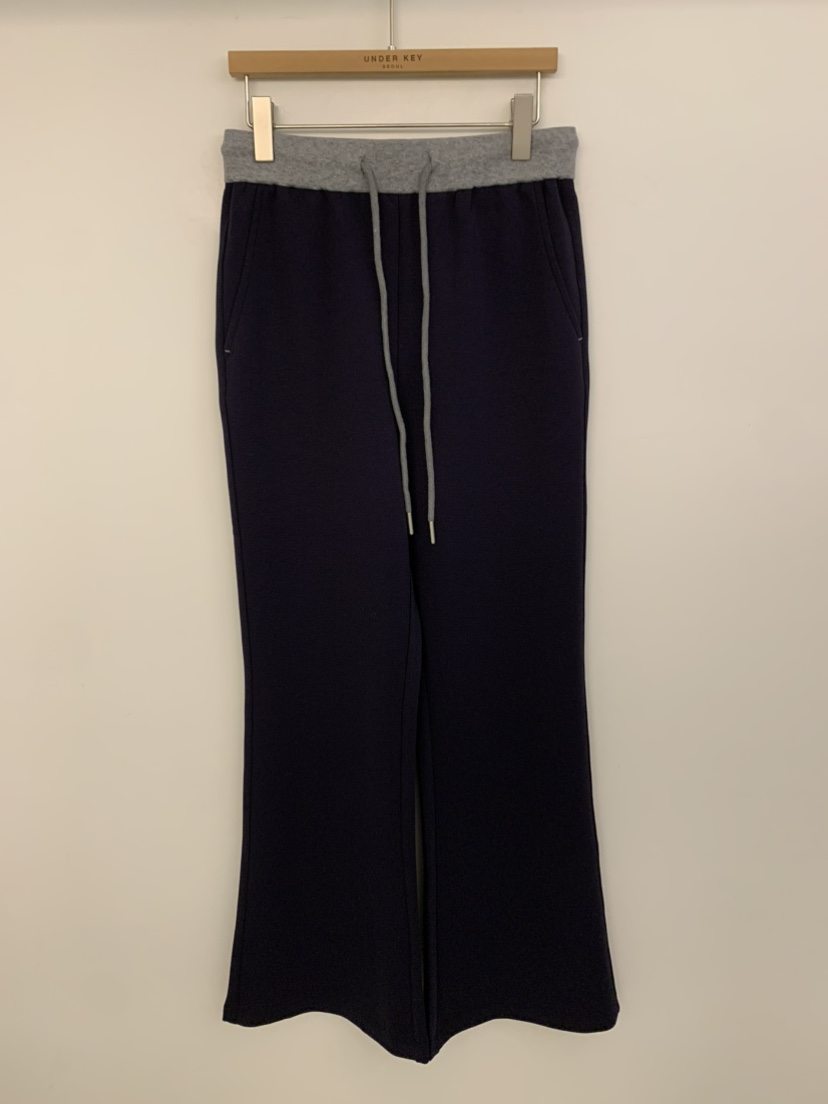 UNDER KEY韓國直郵實拍女士新品26春夏推薦職業休閑褲喇叭UNDER KEY休閑褲圖色2深藍色