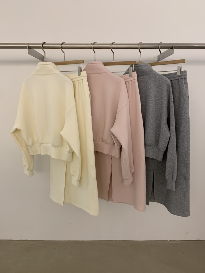 UNDER KEY韓國直郵實拍女裝新款熱賣時尚26春夏套裝拉鏈UNDER KEY套裝