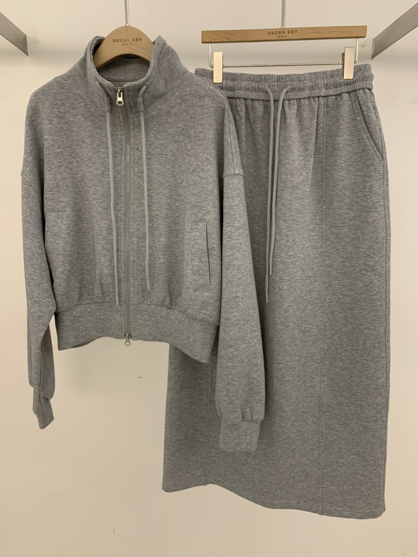 UNDER KEY韓國直郵實拍女裝新款熱賣時尚26春夏套裝拉鏈UNDER KEY套裝圖色3