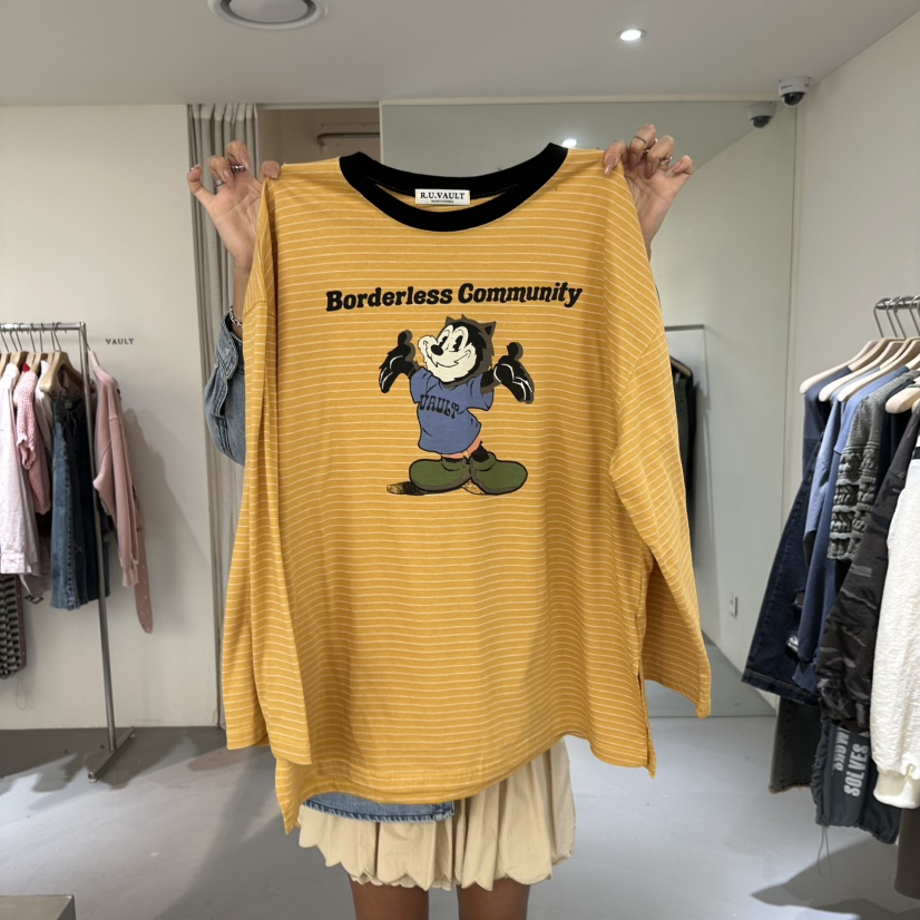 VAULT韓國代購女士新品時尚推薦人氣休閑26春夏職業長袖T恤VAULT長袖T恤圖色2