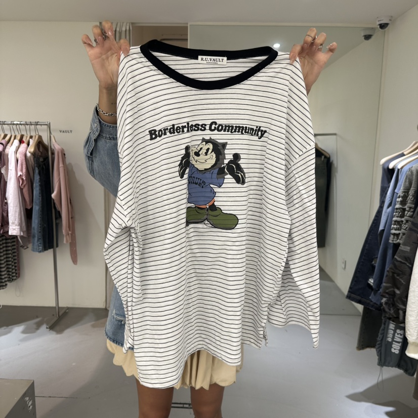VAULT韓國代購女士新品時尚推薦人氣休閑26春夏職業長袖T恤VAULT長袖T恤圖色3