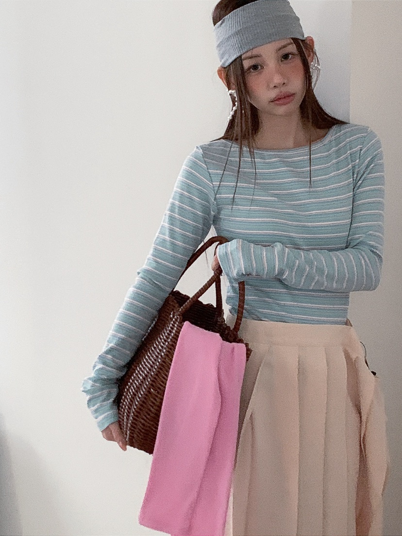 JKICHI韓國東大門代購女士新品人氣26春夏推薦職業長袖T恤JKICHI長袖T恤