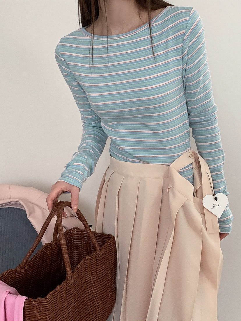 JKICHI韓國東大門代購女士新品人氣26春夏推薦職業長袖T恤JKICHI長袖T恤