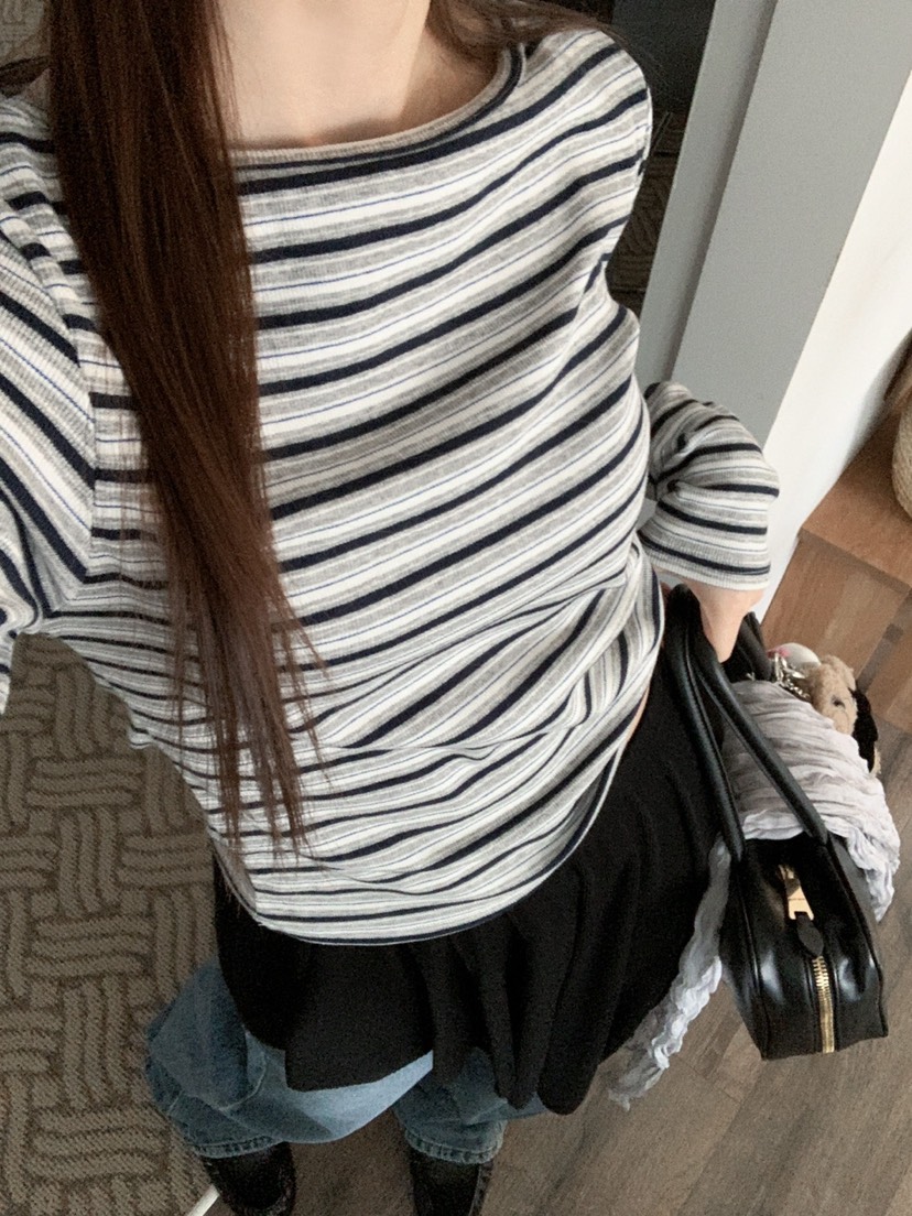 JKICHI韓國東大門代購女士新品人氣26春夏推薦職業長袖T恤JKICHI長袖T恤