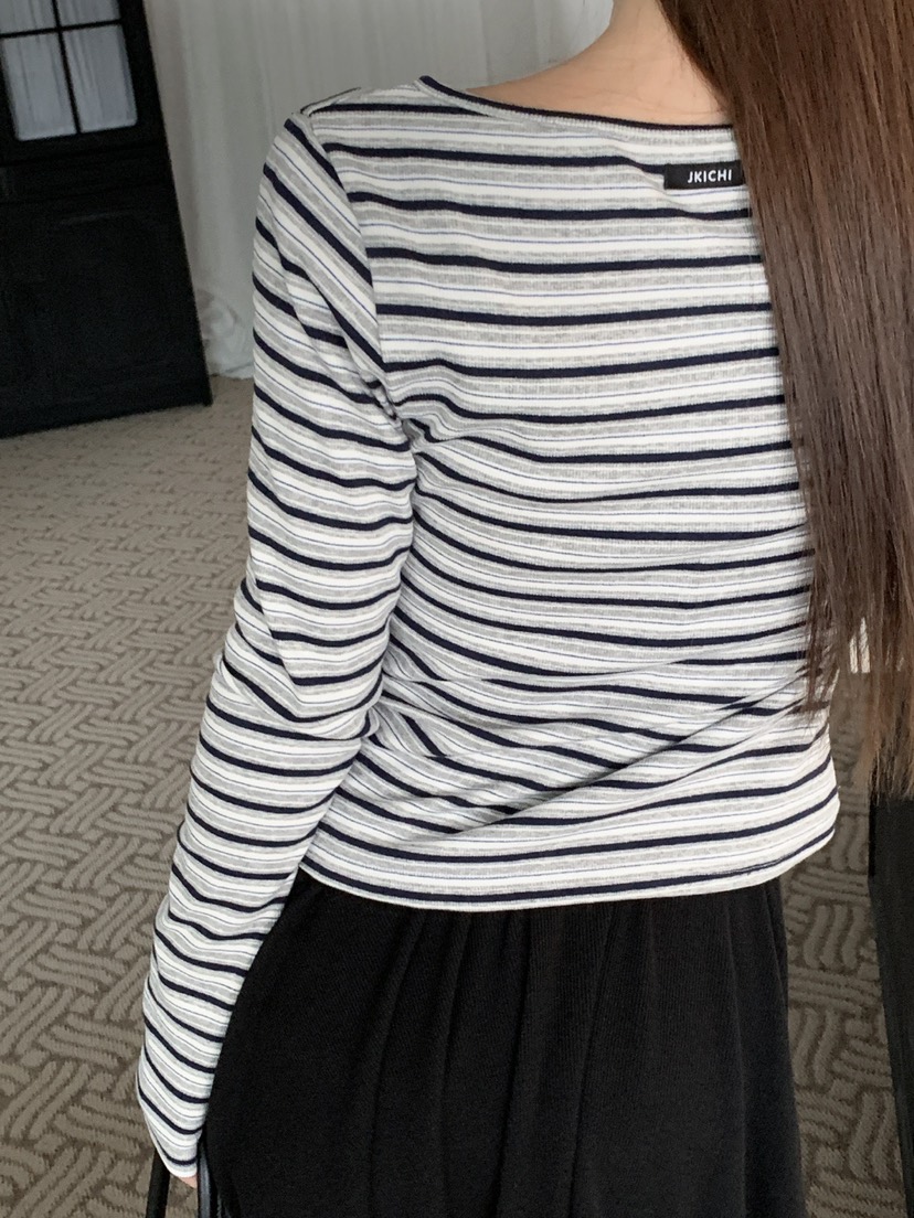 JKICHI韓國東大門代購女士新品人氣26春夏推薦職業長袖T恤JKICHI長袖T恤