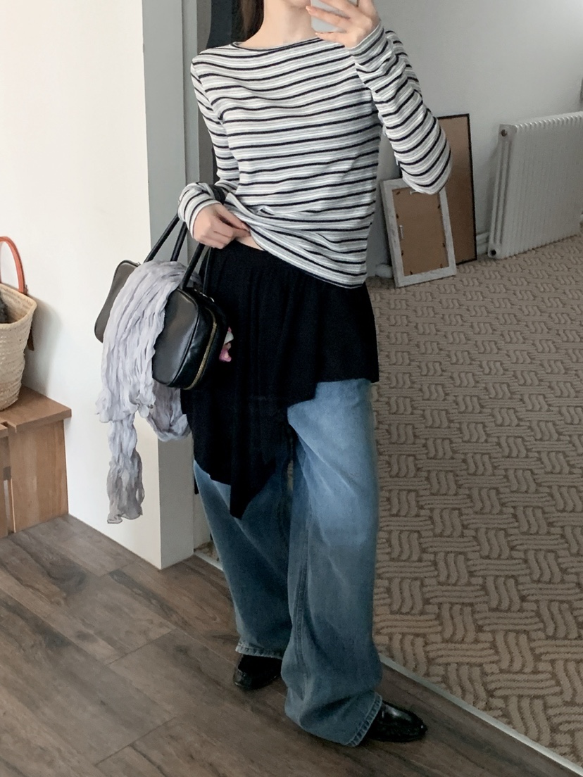 JKICHI韓國東大門代購女士新品人氣26春夏推薦職業長袖T恤JKICHI長袖T恤