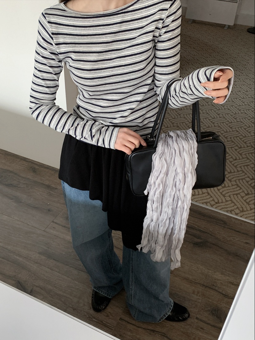 JKICHI韓國東大門代購女士新品人氣26春夏推薦職業長袖T恤JKICHI長袖T恤