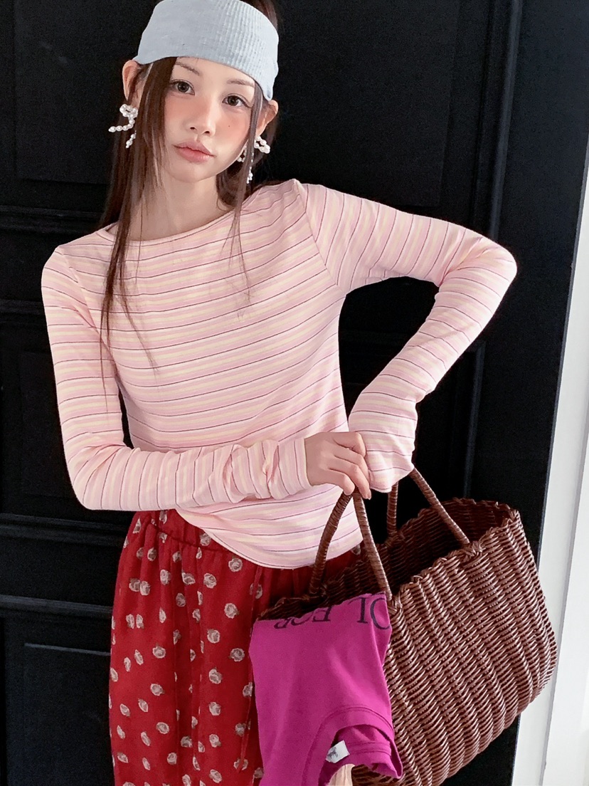 JKICHI韓國東大門代購女士新品人氣26春夏推薦職業長袖T恤JKICHI長袖T恤