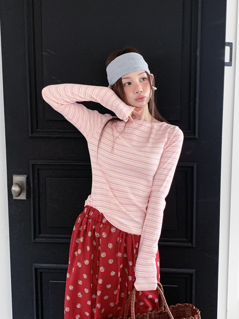 JKICHI韓國東大門代購女士新品人氣26春夏推薦職業長袖T恤JKICHI長袖T恤