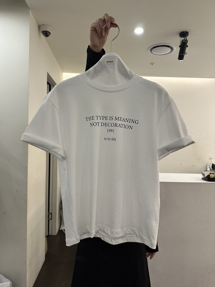 YOUR-P韓國東大門代購女士新款休閑26春夏職業人氣推薦T恤YOUR-PT恤圖色1