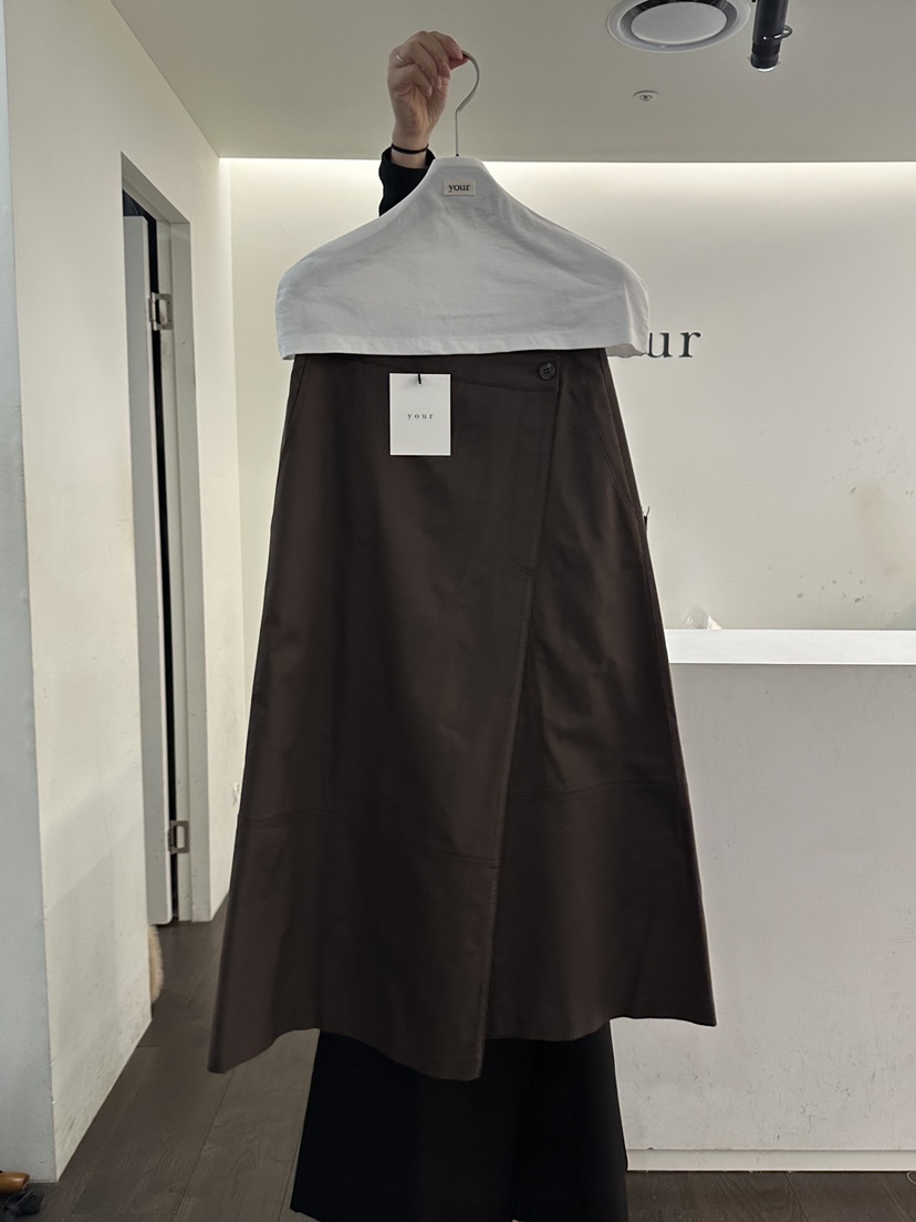 YOUR-P韓國東大門代購女士新品熱賣時尚職業人氣推薦長裙YOUR-P長裙圖色2棕色