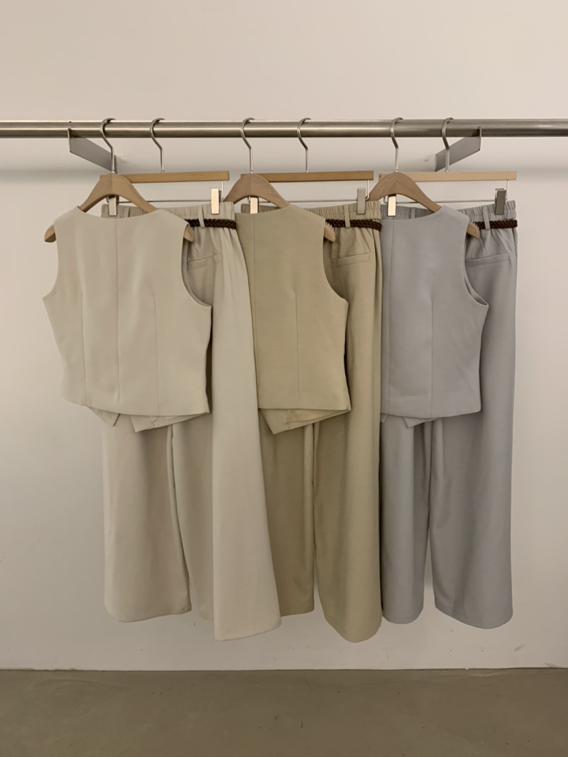 UNDER KEY韓國東大門直郵女裝新款推薦人氣職業套裝含腰帶UNDER KEY套裝