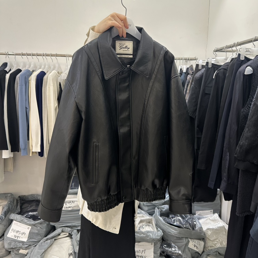 GALLERY-P韓國東大門直郵女士新款時尚休閑職業夾克皮革GALLERY-P夾克圖色2