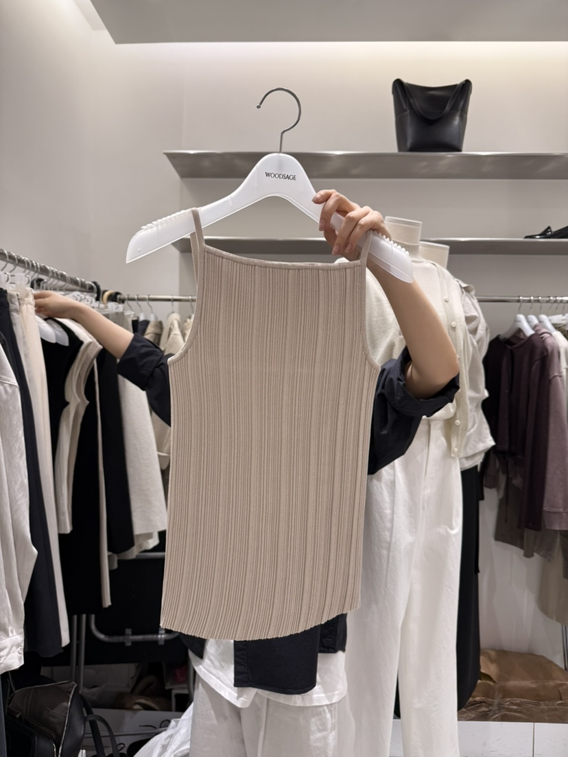 WOOD SAGE韓國直郵女士新品26春夏休閑推薦人氣吊帶背心WOOD SAGE吊帶/背心圖色2