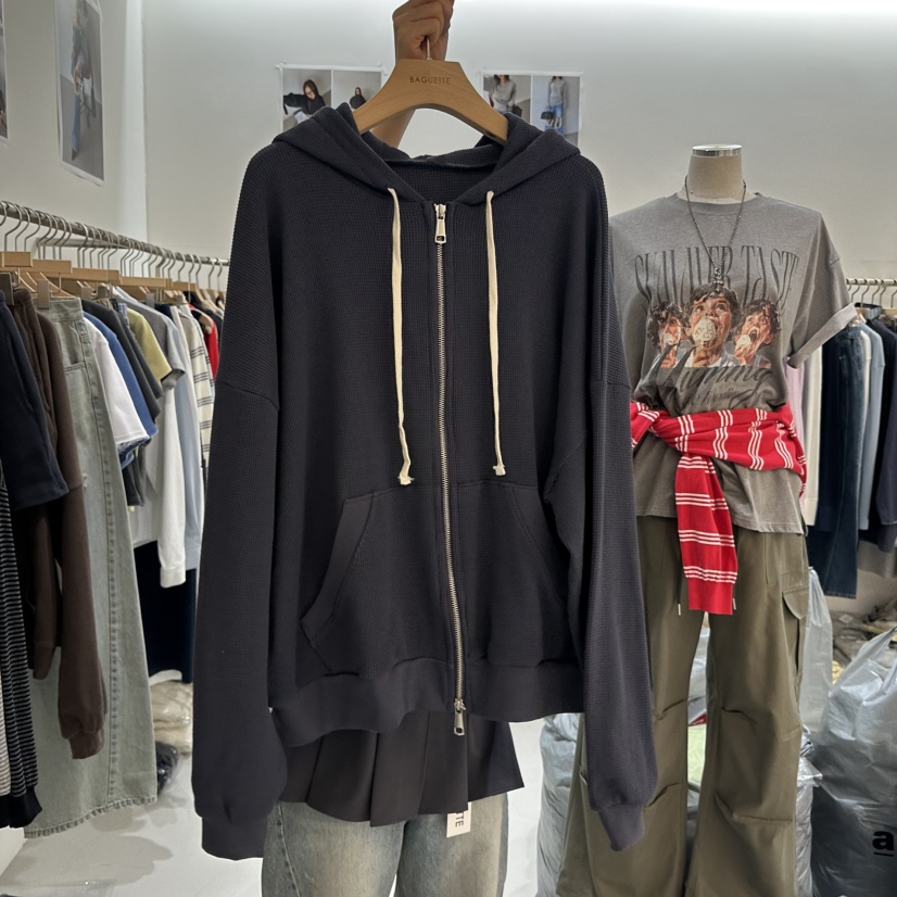 BAGUETTE-P韓國直郵女士新款推薦26春夏人氣夾克連帽拉鏈衫BAGUETTE-P夾克圖色2