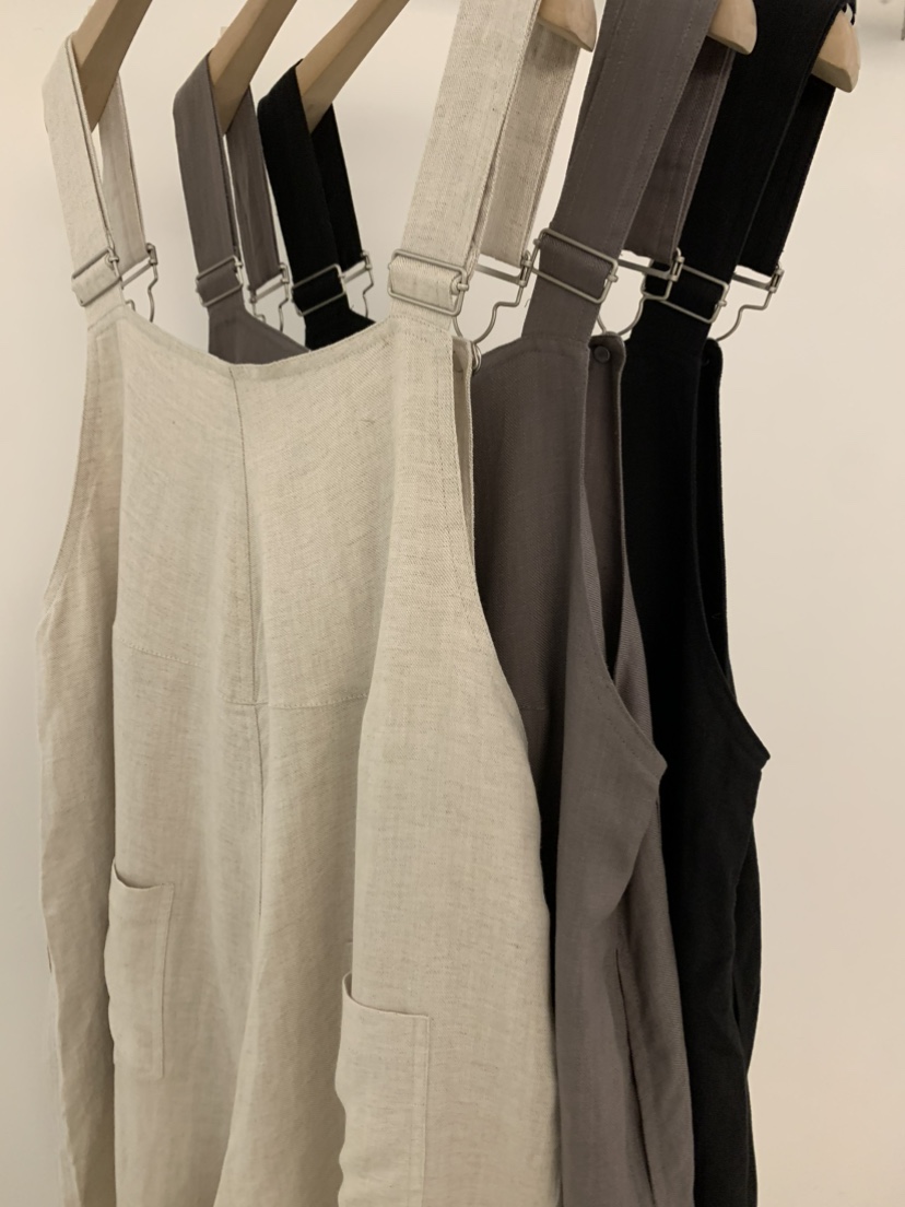 UNDER KEY韓國東大門直郵女裝新款26春夏連體褲天絲亞麻UNDER KEY連體褲