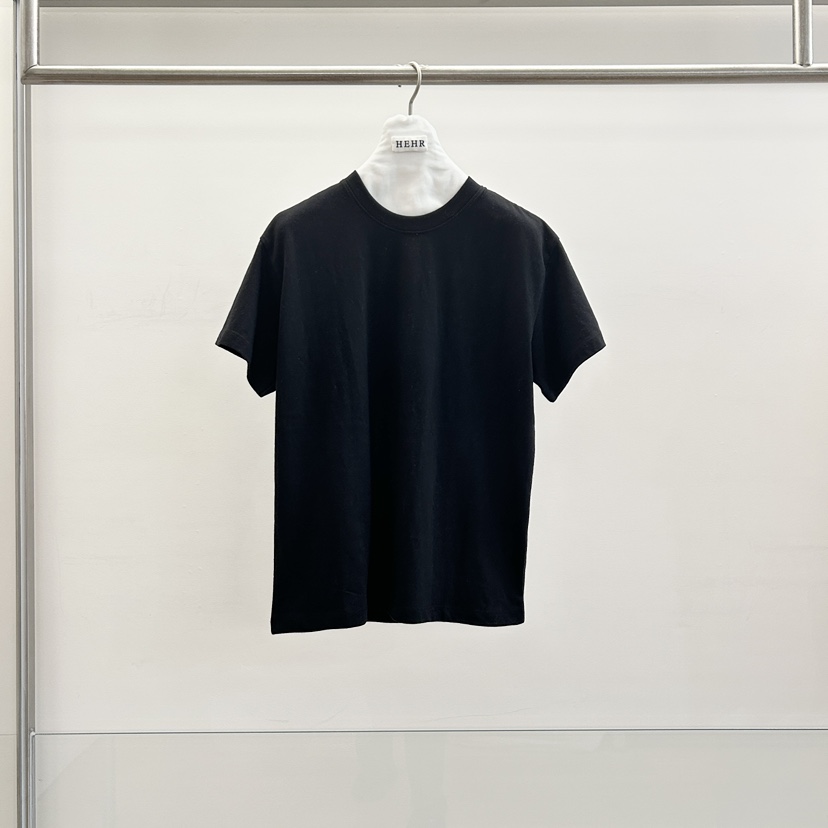 HEHR韓國東大門代購女裝新品26春夏職業休閑時尚推薦人氣T恤hehr-AUTOMNET恤圖色2黑色