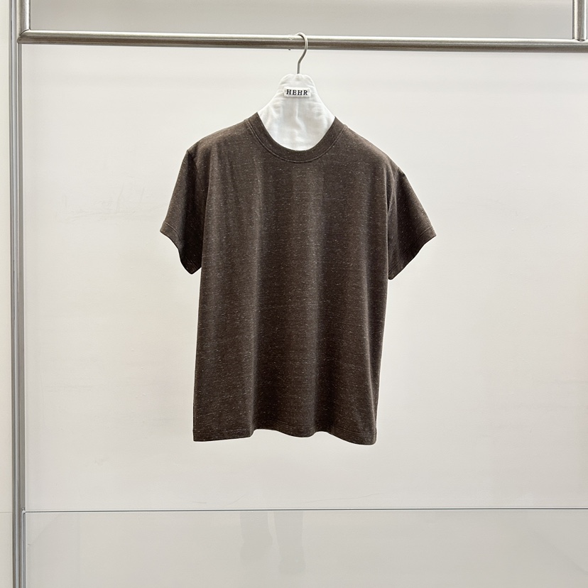 HEHR韓國東大門代購女裝新品26春夏職業休閑時尚推薦人氣T恤hehr-AUTOMNET恤圖色5棕色