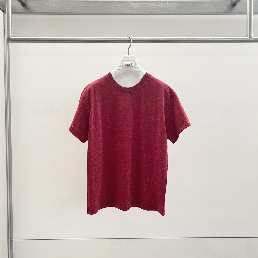 HEHR韓國東大門代購女裝新品26春夏職業休閑時尚推薦人氣T恤hehr-AUTOMNET恤圖色8紅色