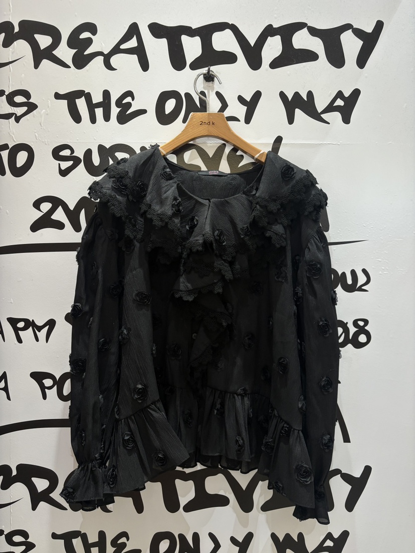 2ND K韓國東大門直郵女裝新品職業熱賣26春夏襯衫蕾絲衫2ND K襯衫/蕾絲衫圖色2